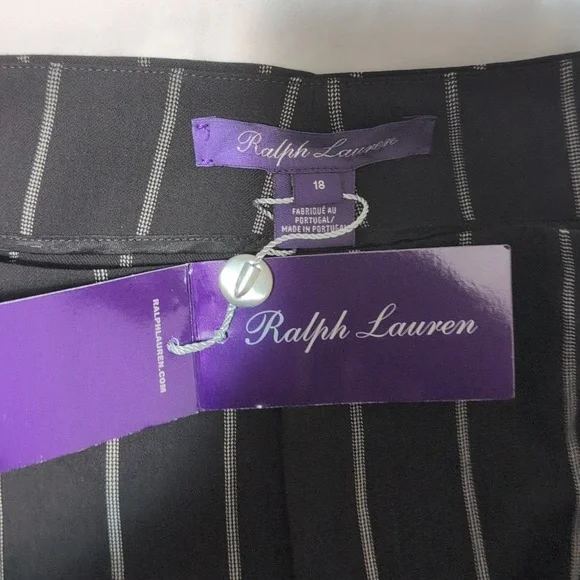 Stamford Pinstripe Wool Pant. Ralph Lauren Collection - Picture 2 of 13